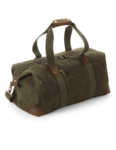 Q-QD650-Heritage Waxed Canvas Holdall